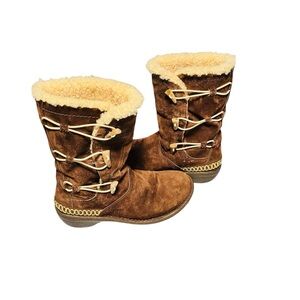 UGG Brown Suede Sherpa Lined Winter Boots 🤎❄️
Size 9 | Like New Condition